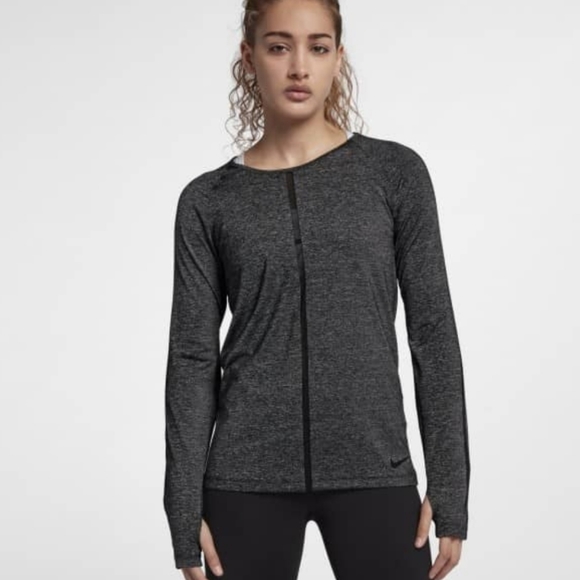 Nike Tops - NIKE PRO Hypercool Gray Long Sleeve Workout Top  S